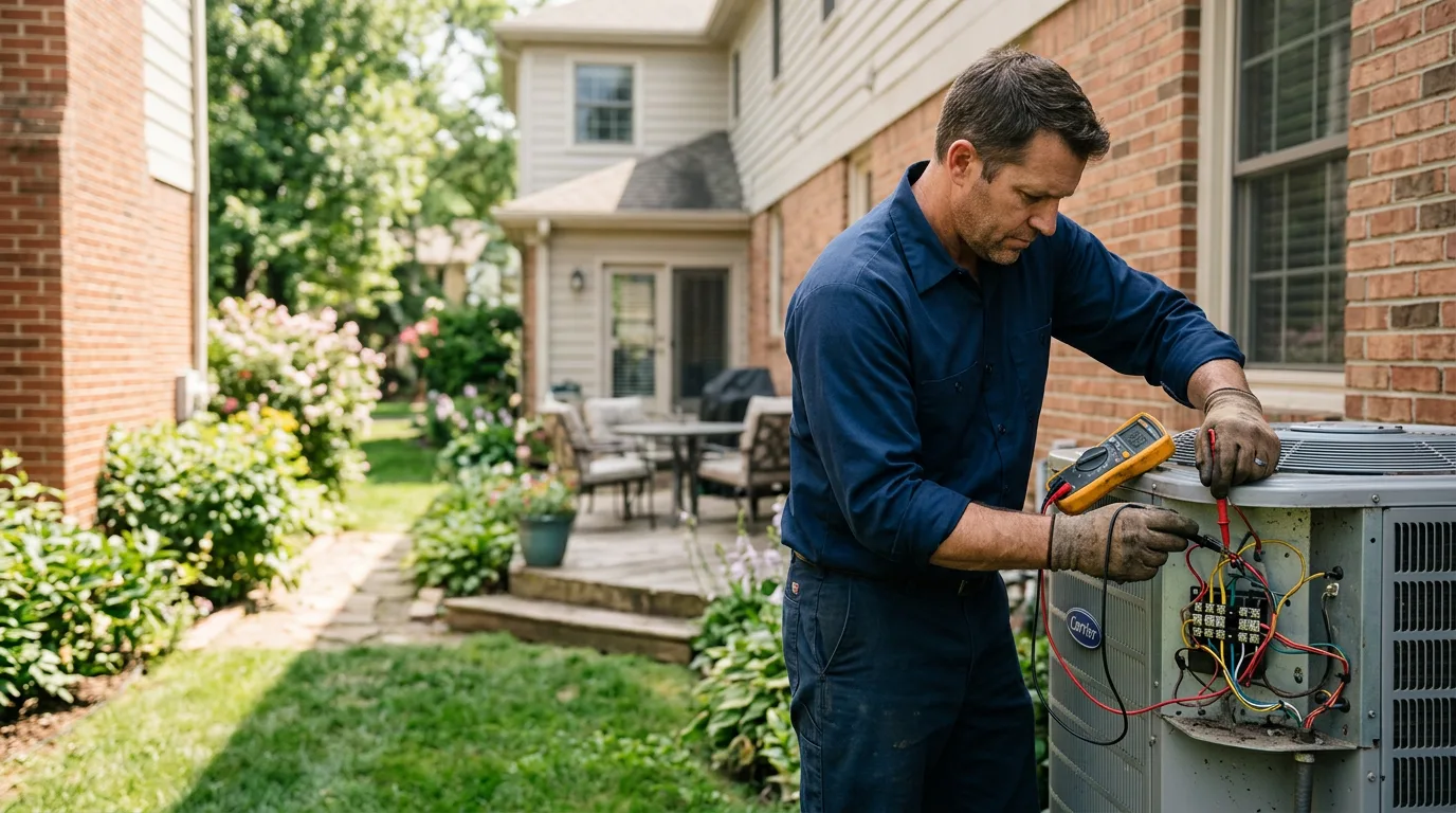 HVAC technician working near Boise City, OK